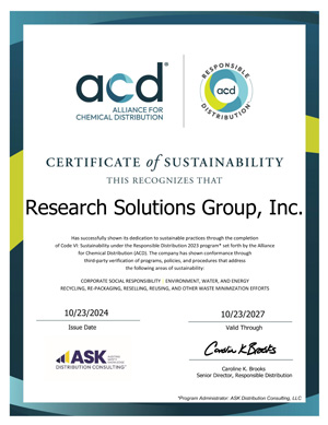 Download our Responsible Distribution Certificate of Conformance